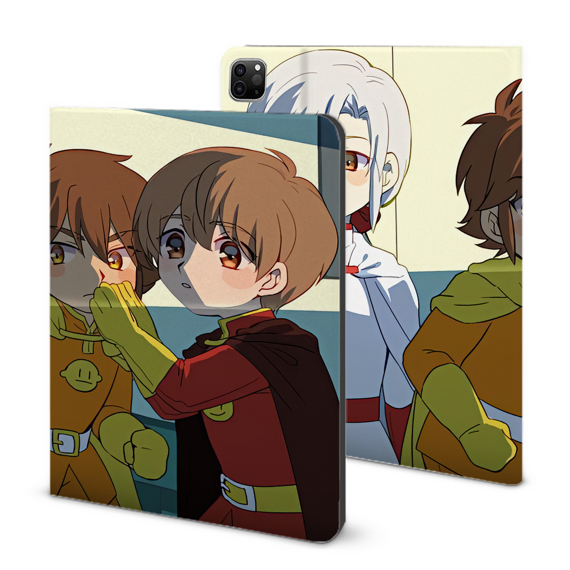 （画像用） アンパンマン Anpanman IPad ケース ブック型 PUレザー TPU 耐衝撃 軽量 薄型 ペン収納なし 全面保護 IPad 各モデル対応